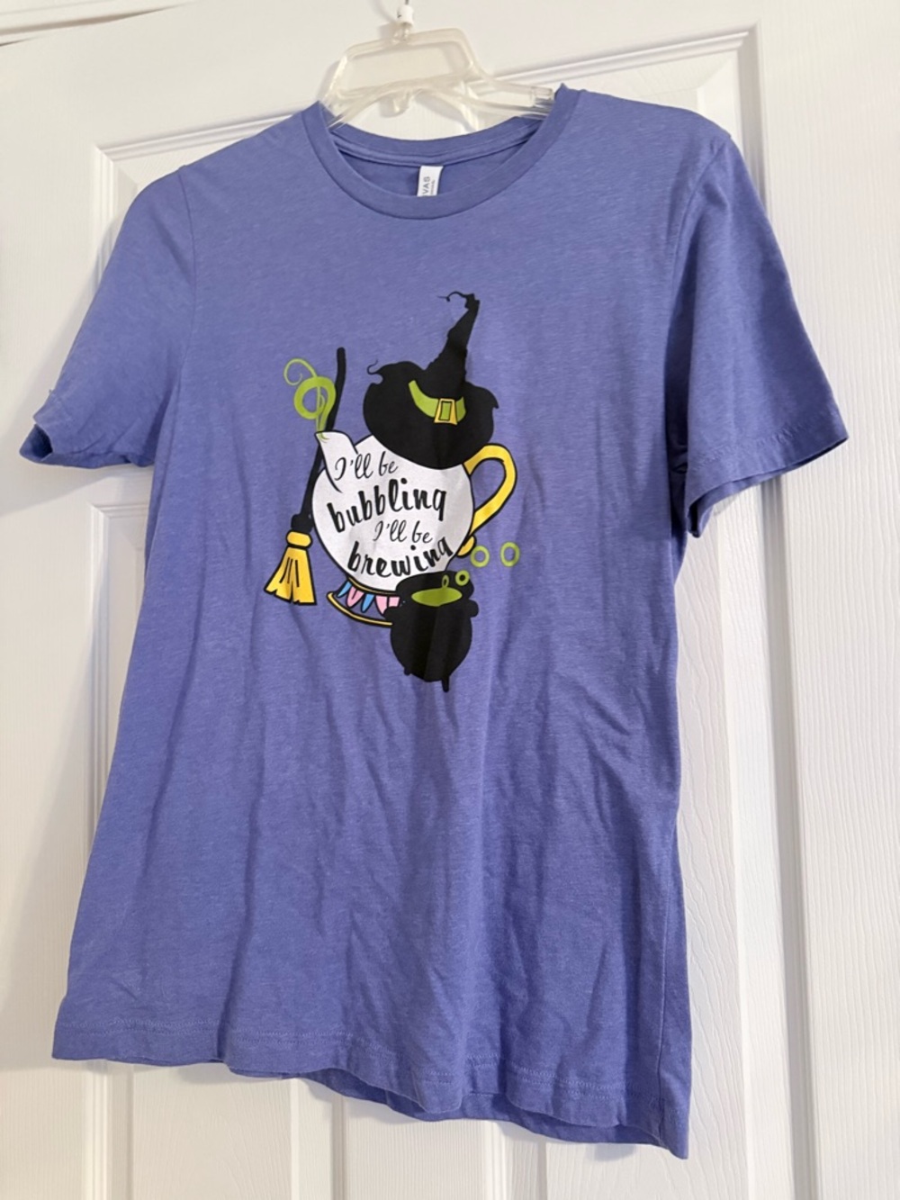 Bella Canvas Lavender Mrs. Potts Halloween graphic Tee w